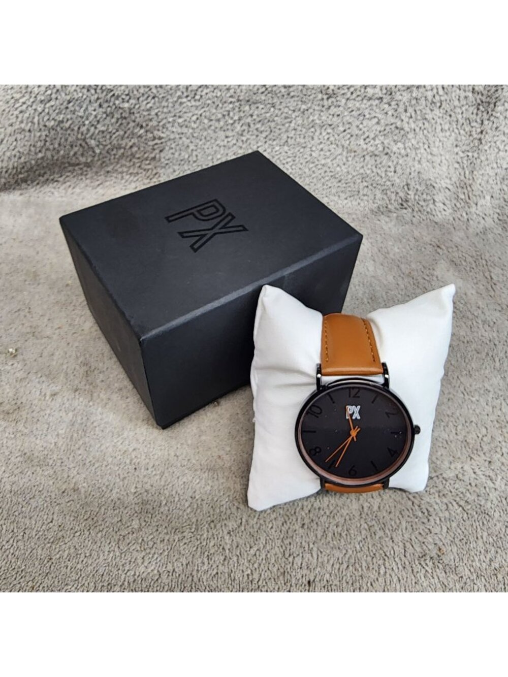 PX Watch Mens One Size Keith Brown Leather Strap *NWT*